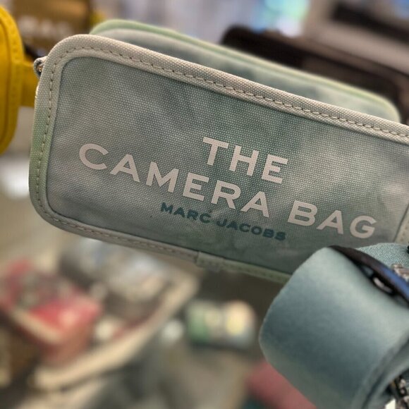 NWT！Marc Jacobs The Camera Bag -Tie dye Blue -canvas - Picture 5 of 16